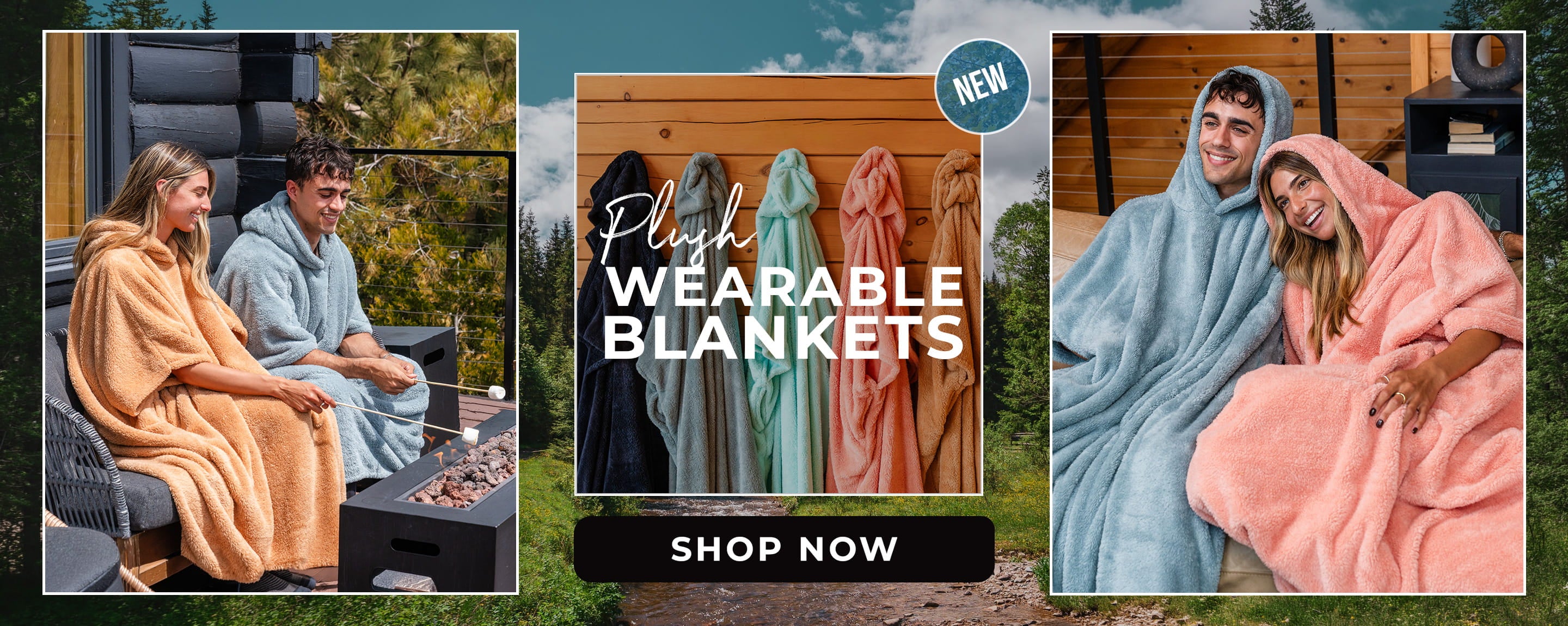 New — Plush Wearable Blankets