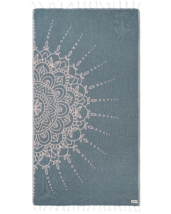 Flower Mandala Ocean Teal