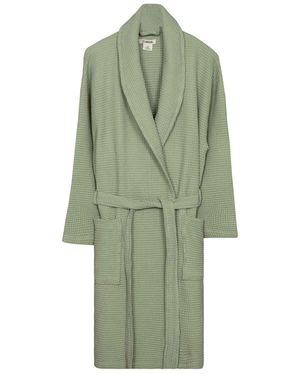 Micro Waffle Robe Sage