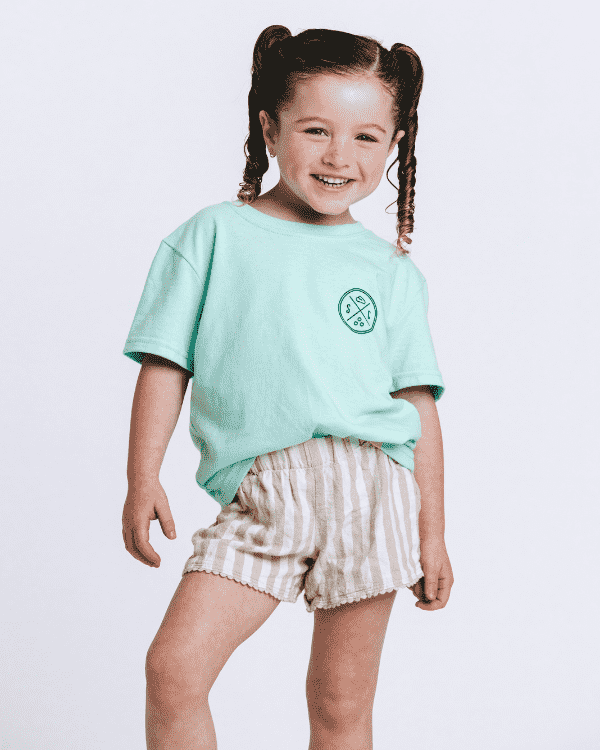 SC Whale Tail Kids Tee - Soft Mint