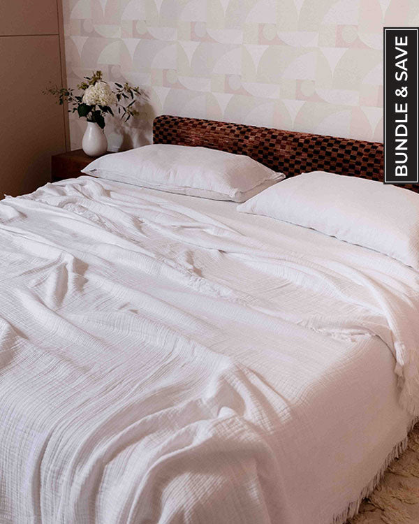 White Bedding Set - Queen